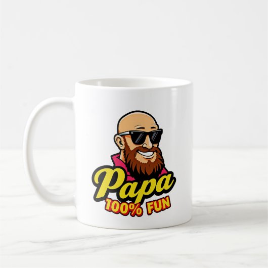 Papa 100% fun koffiemok (Links)
