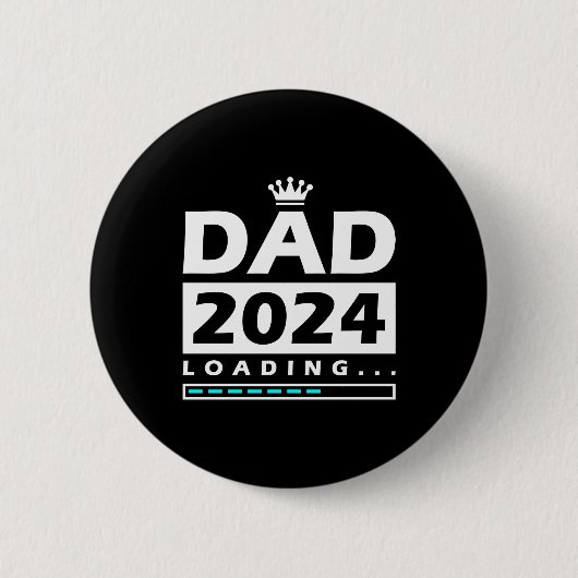 Papa 2024 Laden Papa Ronde Button 5,7 Cm (Voorkant)