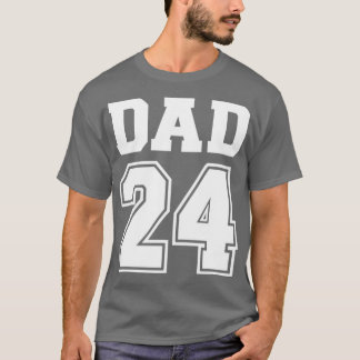 Papa 2024 voor nieuwe papa t-shirt