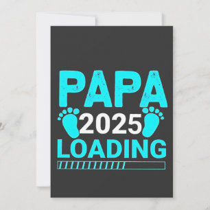 Papa 2025 Loading Parenthood Dad To Be Feestdagenkaart