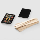 Papa 2026 Lade Baby Aankondiging Verwacht Vader Handwaaier (Niet-gemonteerd)