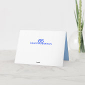 PAPA 65E CARTE D'ANNIVERSAIRE (Dos)