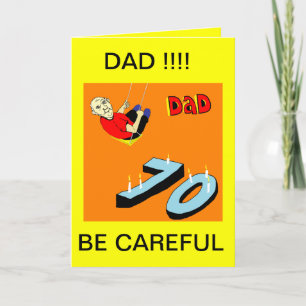 PAPA 70E CARTE D'ANNIVERSAIRE