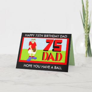 Papa 75ste verjaardagskaart kaart