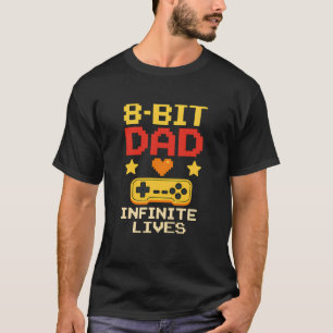 Papa 8 bits avec T-shirt Infinite Lives