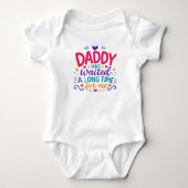 Papa a attendu Body bébé coloré (Devant)