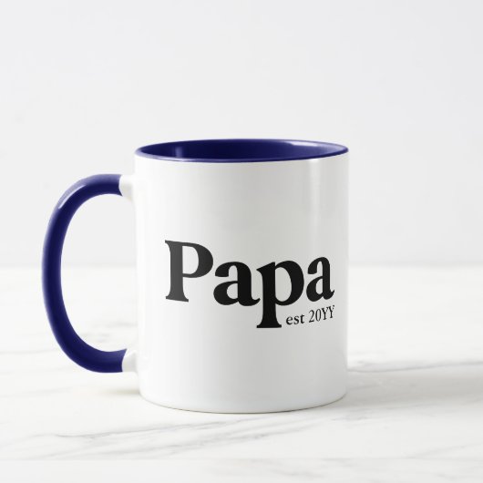 Papa a établi Custom Grand-pa Mug (Gauche)