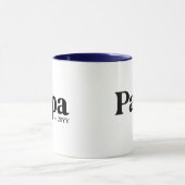 Papa a établi Custom Grand-pa Mug (Centre)