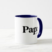 Papa a établi Custom Grand-pa Mug (Devant droit)
