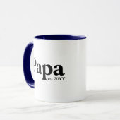 Papa a établi Custom Grand-pa Mug (Devant gauche)