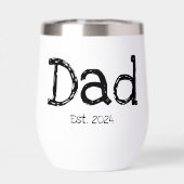 Papa a établi gras noir blanc (Arrière)
