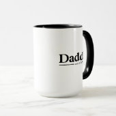 Papa a établi la Fête des pères classique Mug (Devant droit)
