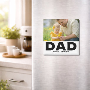 Papa a établi un aimant de photo cadeau audacieux