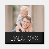Papa a établi un aimant de script moderne (Devant)
