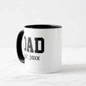 Papa A Établi Une Mug De Café Moderne (Devant gauche)