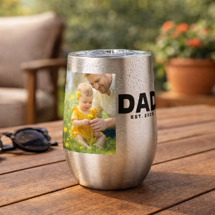 Papa a établi une photo en acier inoxydable gras