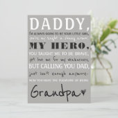 Papa À Grand-Père Mignonne Faire-part de grossesse (Debout devant)