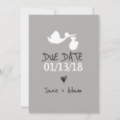 Papa À Grand-Père Mignonne Faire-part de grossesse (Dos)