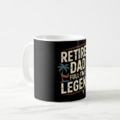 Papa à la retraite - Mug de légende à temps plein (Devant gauche)