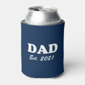 Papa Aangepast Aangewezen datumblauw blauw wit mod Blikjeskoeler (Blikje Voorkant)