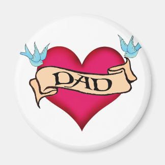 Papa - Aangepast Tattoo T-shirts en cadeautjes Magneet
