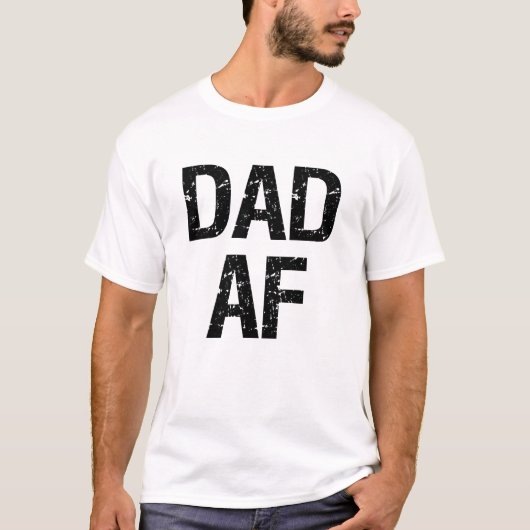 Papa AF grappig vader shirt (Voorkant)