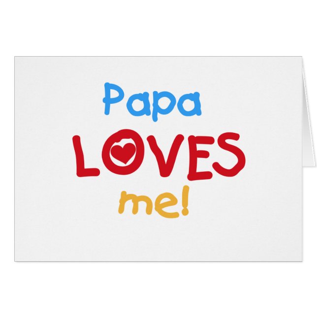 Papa aime mes t-shirts et cadeaux (Devant horizontal)