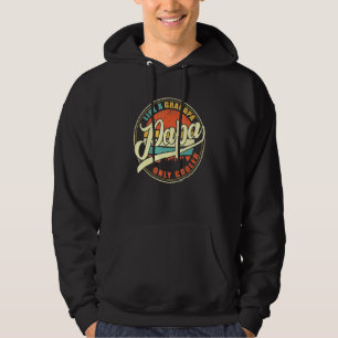 Papa als een opa alleen cooler papa definitie fa hoodie