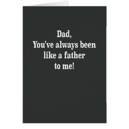 Papa als een vader voor mij.