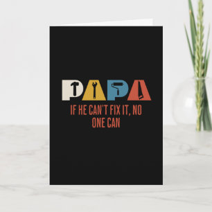 Papa als hij het niet kan repareren kan niemand he kaart