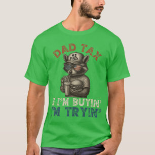 Papa als ik koop, huil ik, grappige papa 4 juli mi t-shirt