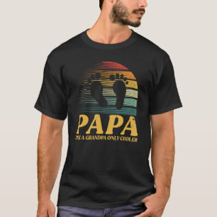 Papa als opa alleen koel Mannen decor T-shirt
