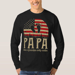 Papa als opa alleen koel Mannen decor T-shirt