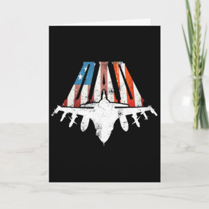 Papa Amerikaanse Vlag Lucht Strijder Jet Vaderdag Kaart