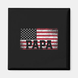Papa Amerikaanse Vlag Vaderdag 4 juli Cadeau G Magneet