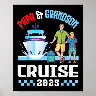 Papa &amp; Grandson Cruise 2025 Familievakantie CR Poster