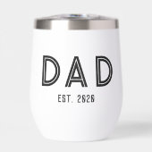 Papa Année de fondation Blanc Noir Typographie sim (Avant)