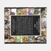 Papa appreciatie | Vaderdag 22 Fotocollage Fleece Deken (Voorkant (Horizontaal))