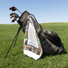 Papa appreciatie | Vaderdag 22 Fotocollage Golfhanddoek