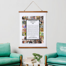 Papa appreciatie | Vaderdag 22 Fotocollage Hangend Wandkleed