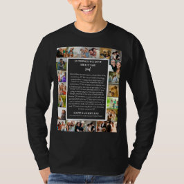 Papa appreciatie | Vaderdag 22 Fotocollage T-shirt