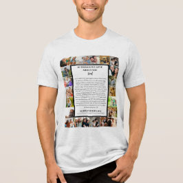 Papa appreciatie | Vaderdag 22 Fotocollage Tri-Blend Shirt