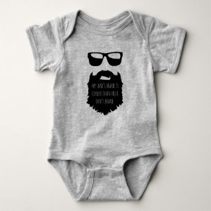 Papa baard - coole baard Baby Een stuk Romper