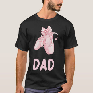 Papa Ballerina Verjaardag Meisje Ballet Dansen T-shirt