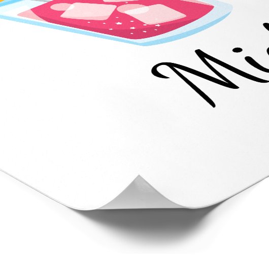 Papa / bar / Man Cave Cocktail Poster (Hoek)