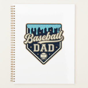 Papa Baseball Drippy Plaque de Base Vintage Vector
