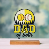Papa Baseball Softball des Deux Conception Vectori (Neutre)