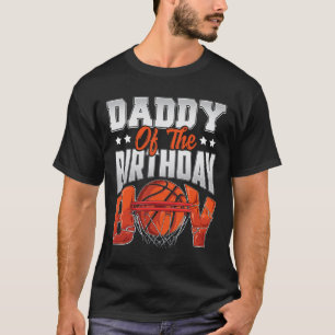 Papa basketbal verjaardag jongen familie baller b- t-shirt
