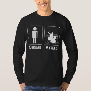 Papa batteur, ton papa - T-shirt hilarant pour les