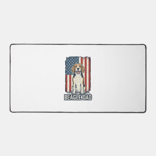 Papa Beagle Patriote Gravure Vintage Design de Chi